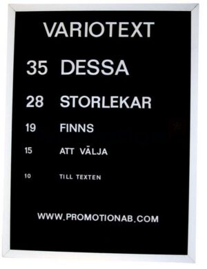Variotext tavla 45x60 stående