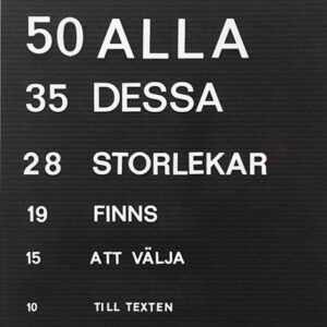 Variotext 35mm siffror vit