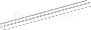 Ram-U-list ramfäste 100cm