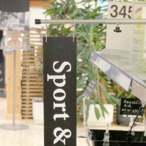 Bannerhållare 40-75cm grå