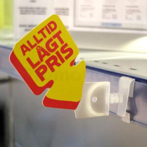 Hylltalare hållare plastclip 100st