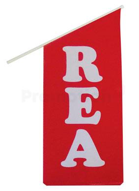 Flagga Öppet 40x63 röd/vit