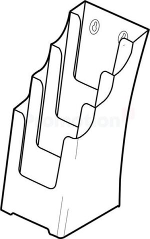Broschyrställ A5 x 4 disk