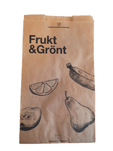 Papperspåse Fruktis m. invik 80g