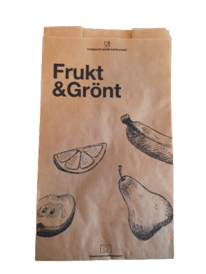 Papperspåse Fruktis m. invik 80g