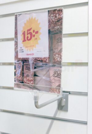 Spårpanel Hyllstop arm 20cm