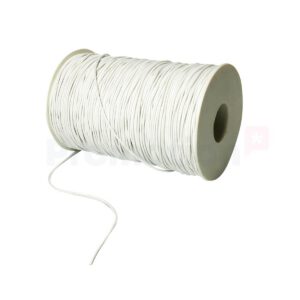 Elastisk Tråd på rulle Vit