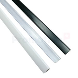 Affischlist 700mm transparent m. inbyggd plast ögla