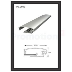 Snäppram 70x100 45mm svart