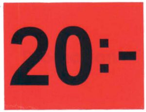 Etikett info 20:-
