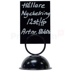 Menyhållare Nyckelring Svart