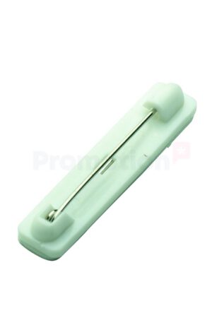 Självhäftande säkerhetsnål, 37 x 7 mm plastbas VIT