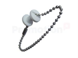 Plastskruv m hål 20mm vit