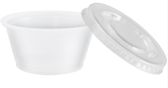 Bägare med lock 100ml