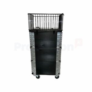 Pall-exponering Kub 40x40cm svart